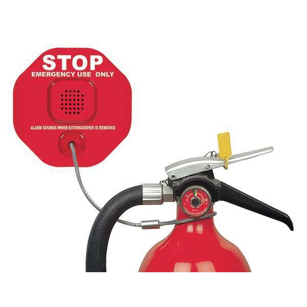 Safety Technology International Fire Extinguisher Alarm, 12V, Polycrbonate STI-6200R