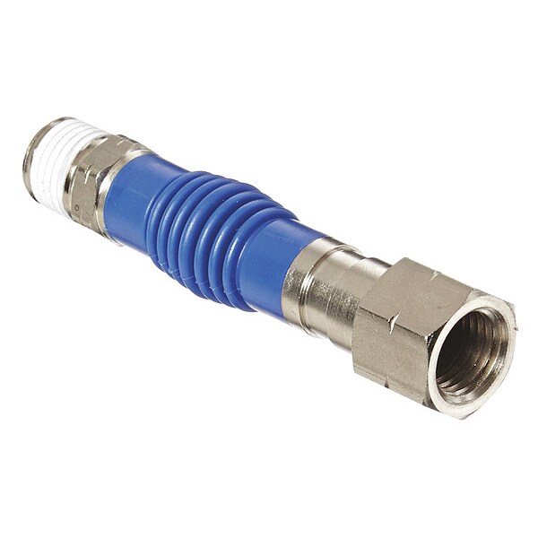 Hansen Flex Air Fitting, 1/4 In. (M)NPT x (F)NPT FA25F25M Zoro