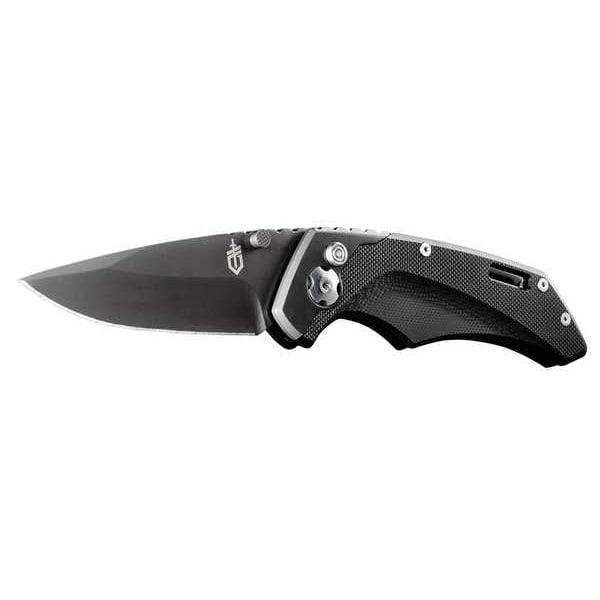 Gerber Folding Knife, Drop Point, 3In, Black 31-001711