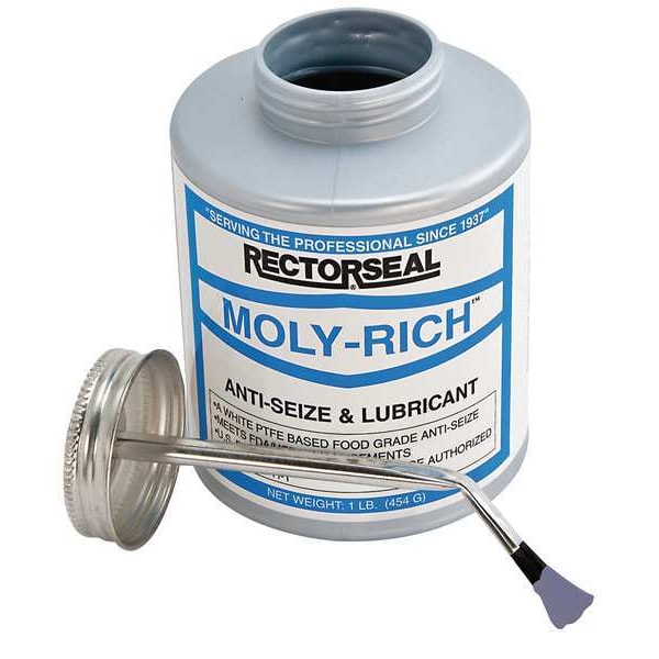 Rectorseal Anti Seize, Moly Paste, 16 oz, Brush Top 71431 Zoro