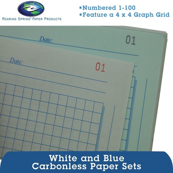 Graph Ruled Notebook Roaring Spring Lab Notebook 4x4 Grid