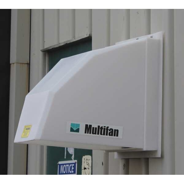 Multifan Weather Hood, 9 ga., 20in.Hx20in.Wx20in.D LLUWH14 Zoro
