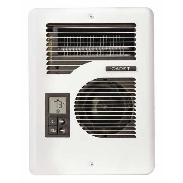 Cadet Recessed Electric Wall-Mount Heater, Recessed, 1000/1500