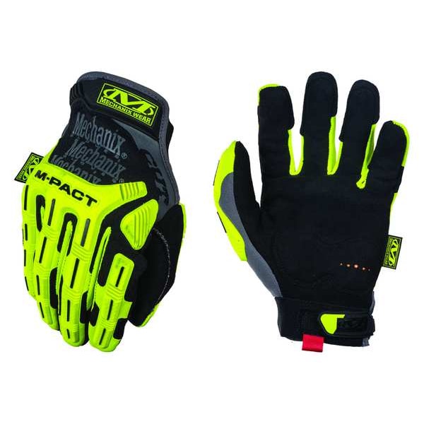Mechanix Wear HiVis Cut Resistant Impact Gloves, A5 Cut Level