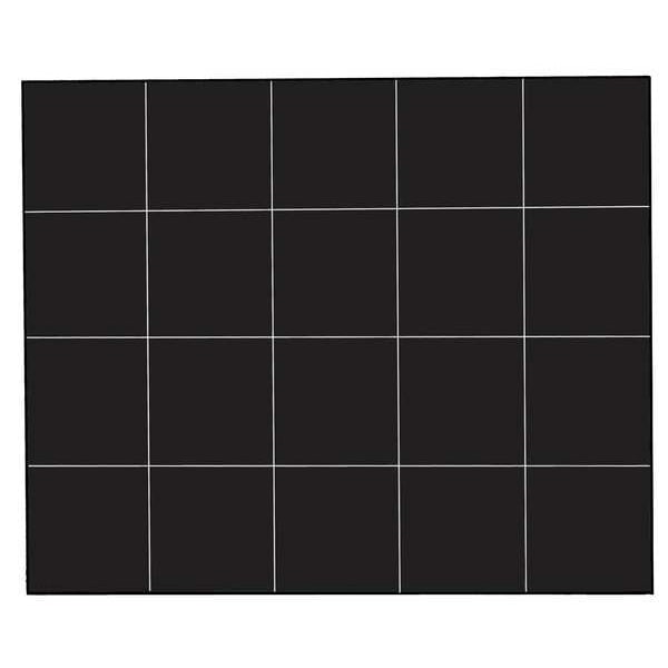 Magna Visual Magnetic Squares, 3/4 In. W, Black, PK20 FI-227