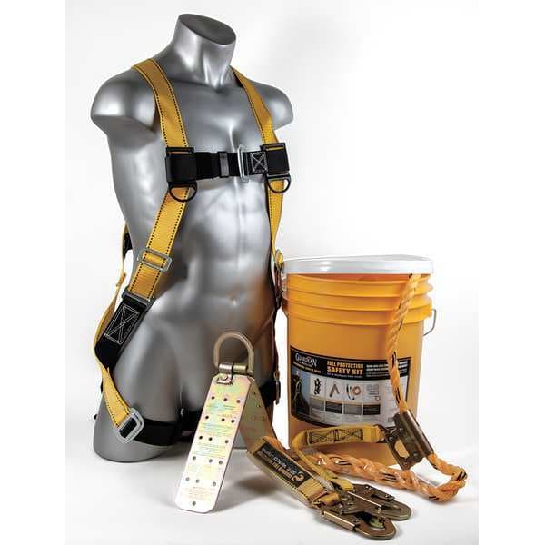 Guardian Equipment Roofer's Fall Protection Kit, Size: S-L 00805