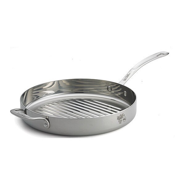thumbnail interactive-video image 1 of TableCraft CW7010 3 Qt. Tri-Ply Brazier Pan With 2 Loop Handles - Nella 1 of 12