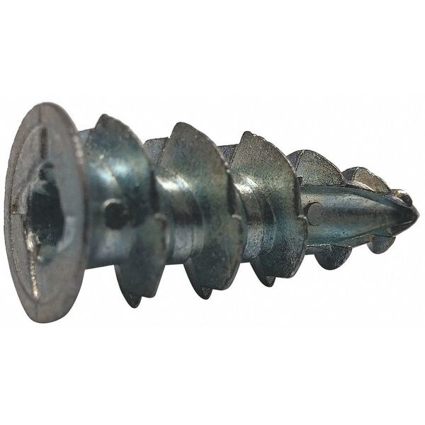 Dfs Zinc Drilling Drywall Anchor, No. 8, PK100 08000WZ Zoro
