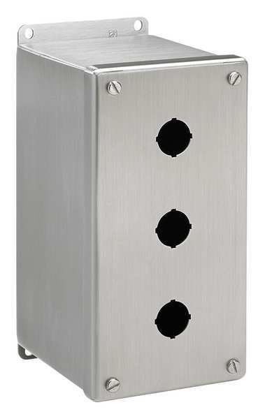 Nvent Hoffman Pushbutton Enclosure, 4.75 in. D, 304 SS E1PBXSS