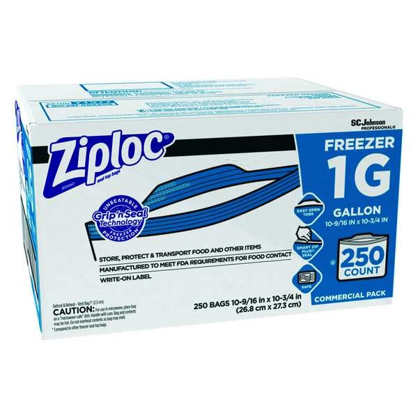 Ziploc Freezer Bags, 2 Gallon - 10 count