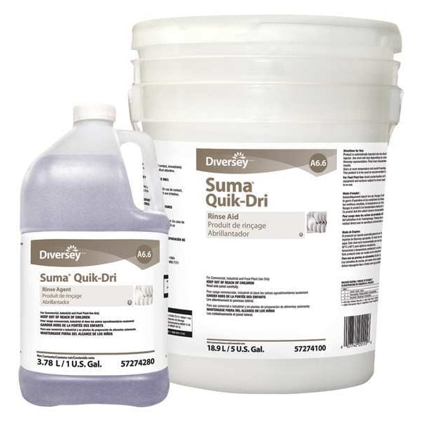 Diversey Dishwashing Detergent, 1 gal, Aromatic, PK4 57274280 Zoro