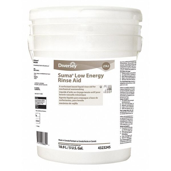 Diversey Dishwashing Detergent, 5 gal., Surfactant 4323245 Zoro