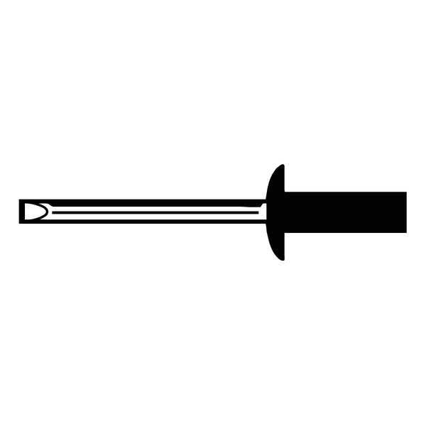 Zoro Select Blind Rivet, Dome Head, 5/32 in Dia., 9/16 in L, Stainless Steel Body, 500 PK U33670.015.0055