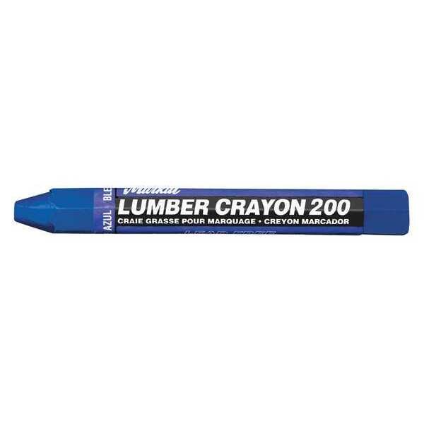 Markal Lumber Crayon 200, Blue, PK12 80355 Zoro