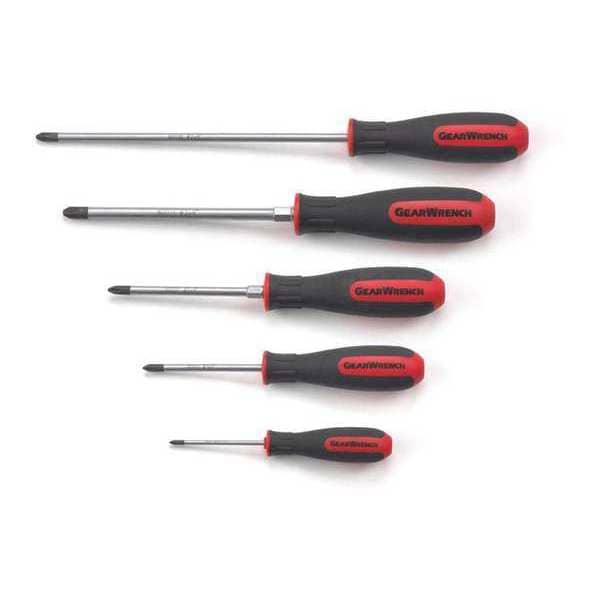 Gearwrench 5 Pc. Phillips® Dual Material Screwdriver Set 80052 Zoro