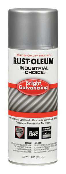 Rust-Oleum Spray Paint, Silver, Gloss, 12 oz. 244305