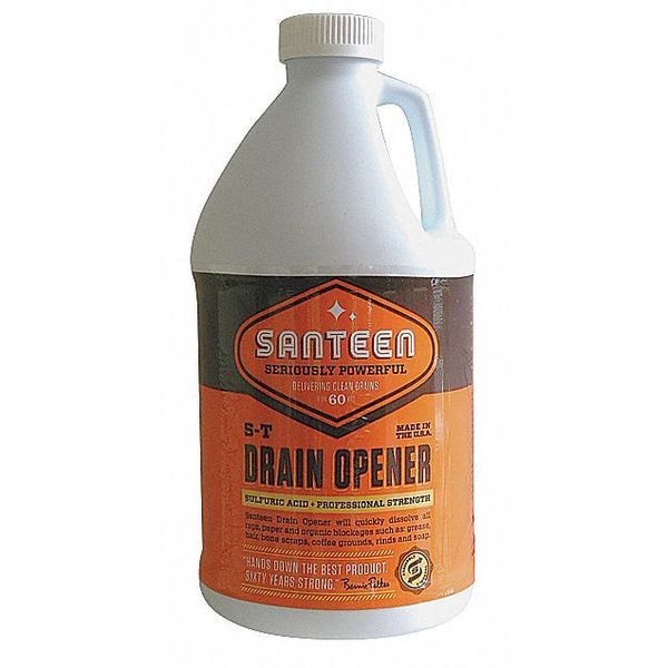Santeen Drain Opener, Sulfuric Acid, 1/2 gal., PK4 210 Zoro