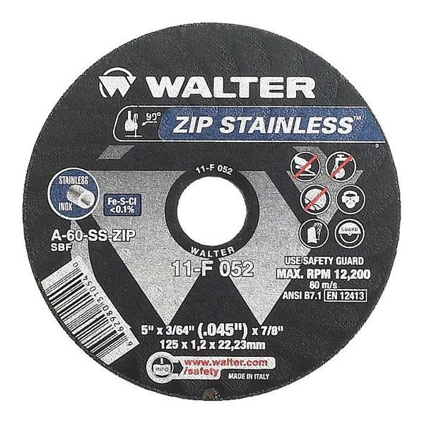 Walter Surface Technologies CutOff Wheel, T1, 6x3/64x7/8 11F062 Zoro