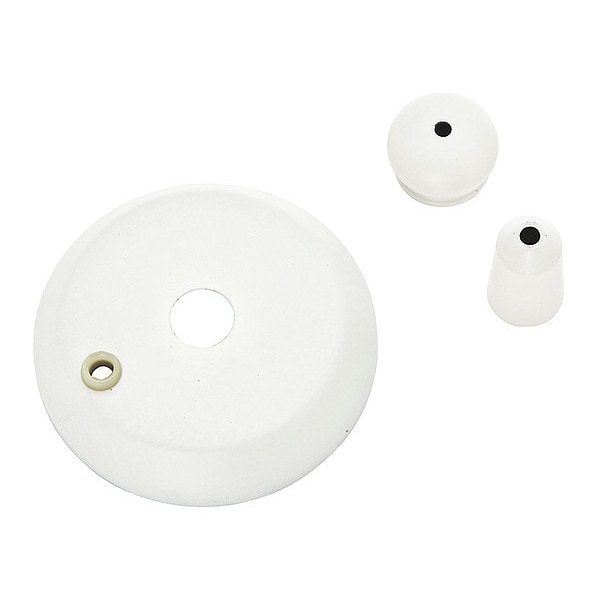 Casablanca Cap & Finial Pack, Cottage White 99128 Zoro