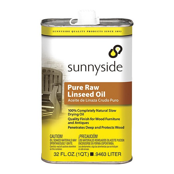 Sunnyside Raw Linseed Oil, 1 qt. 87332 | Zoro