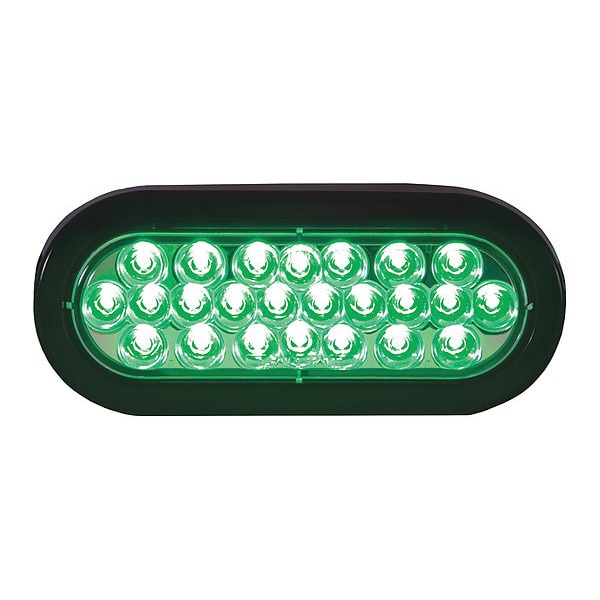 Buyers Products Recessed LED Strobe Light, Oval, Green SL66GO Zoro