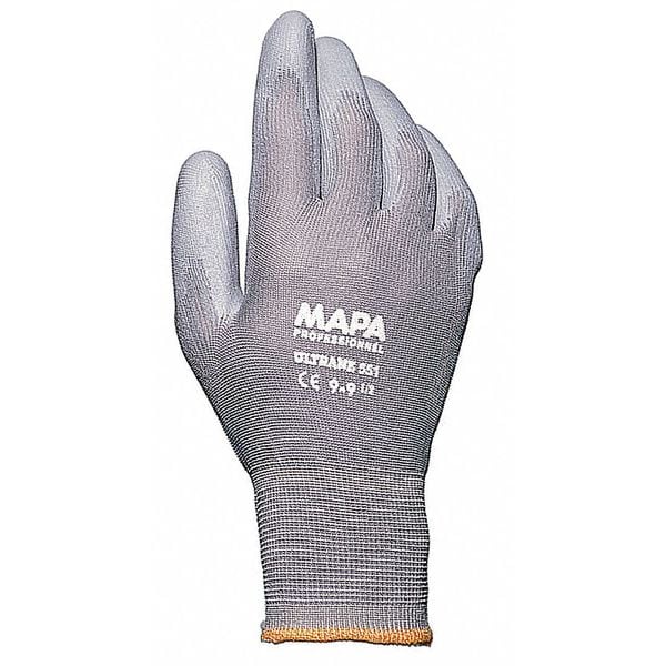 Mapa Coated Gloves, 7, Gray, Polyurethane, PR 551437
