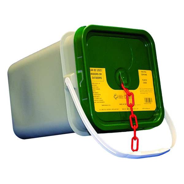 Zoro Select Plastic Chain, Red, 300 ft Length, Gloss 30005-P | Zoro