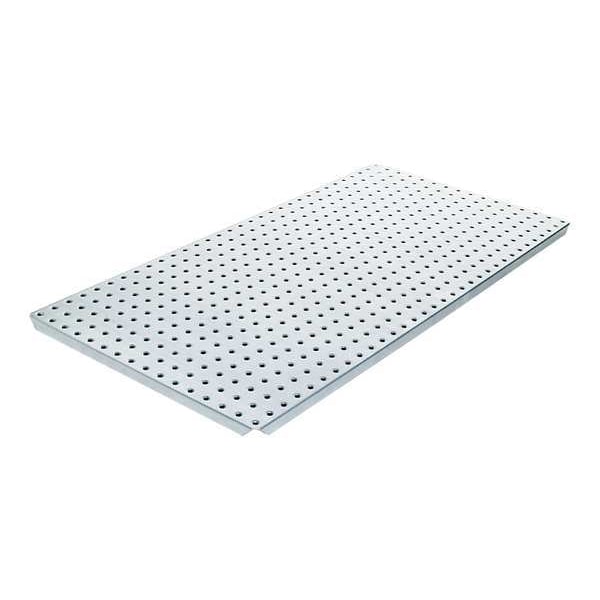 Alligatorboard Pegboard, 16in.Hx32in.W, Metal, Silver, PK2