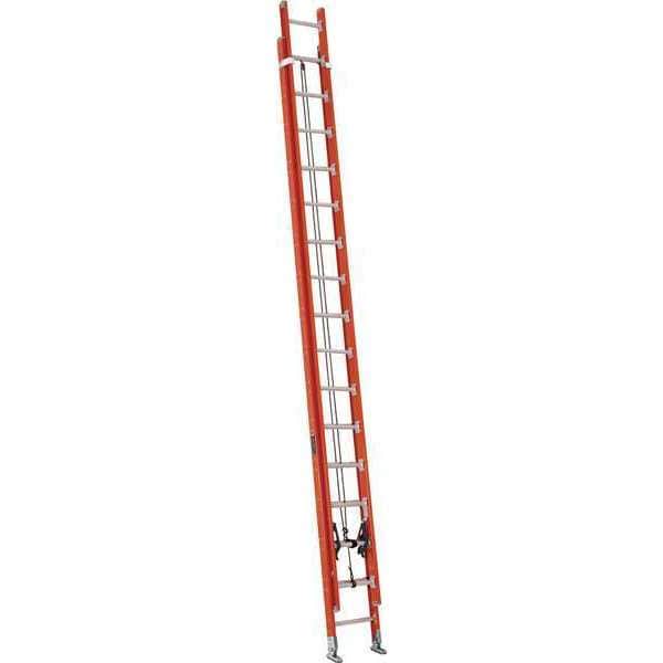 Louisville 32 ft Fiberglass Extension Ladder, 300 lb Load Capacity