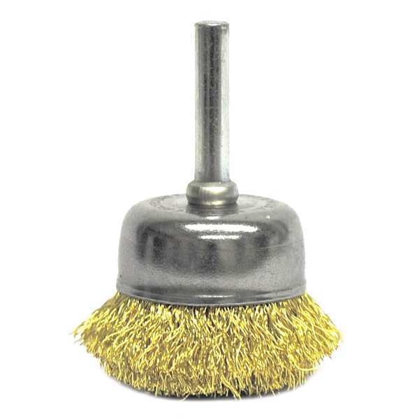 Weiler Crimped Wire Cup Wire Brush, 1-3/4