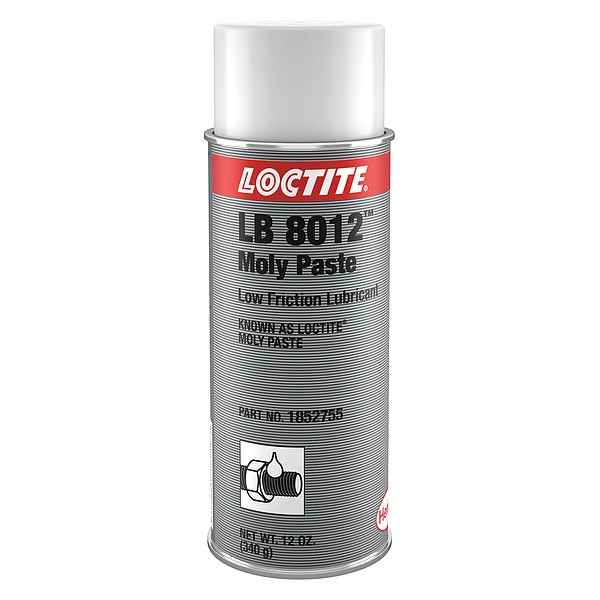 Loctite AntiSeize, 12 oz, Moly, Spray Can, Black LB 8012(TM) MOLY