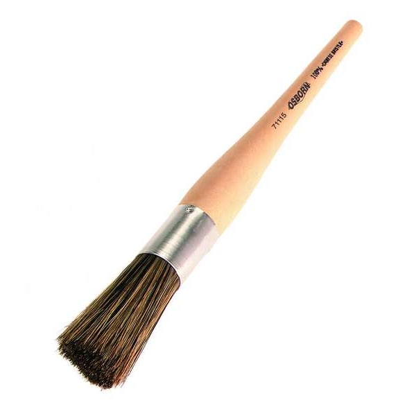 Osborn #8 Round Sash Paint Brush, China Hair Bristle, Plastic Handle, 1 0007111400