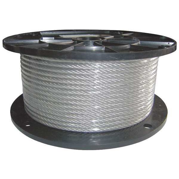 500 50 ft 250 1000 ft Black Powder Coated Galvanized Cable Wire Rope 1/4 7x19-50 100