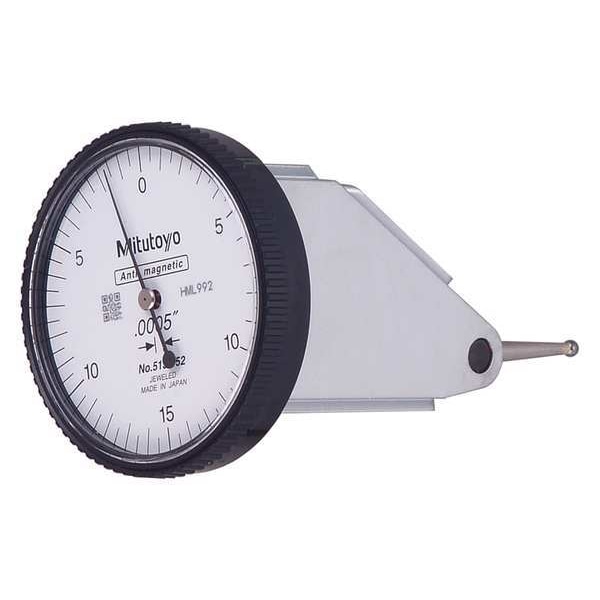 Mitutoyo Dial Test Indicator, Vert, 0 to 0.030 In 513-452-10E