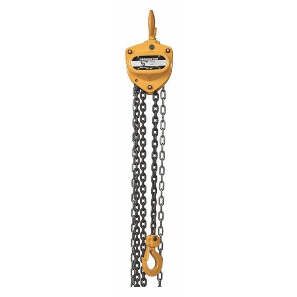 Harrington Manual Chain Hoist, 1000 lb., 8 ft. CB005-8