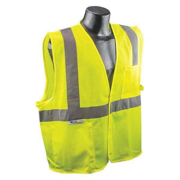 Radians Large High Visibility Vest, Orange/Silver SV22-2ZGM-L