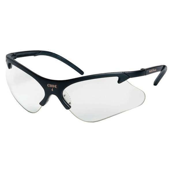 Smith & Wesson Safety Glasses, Code 4, Clear Scratch-Resistant Lens ...