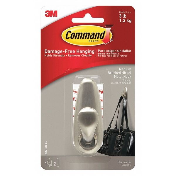 Command Hook, Coat, Nickel FC12BNES Zoro