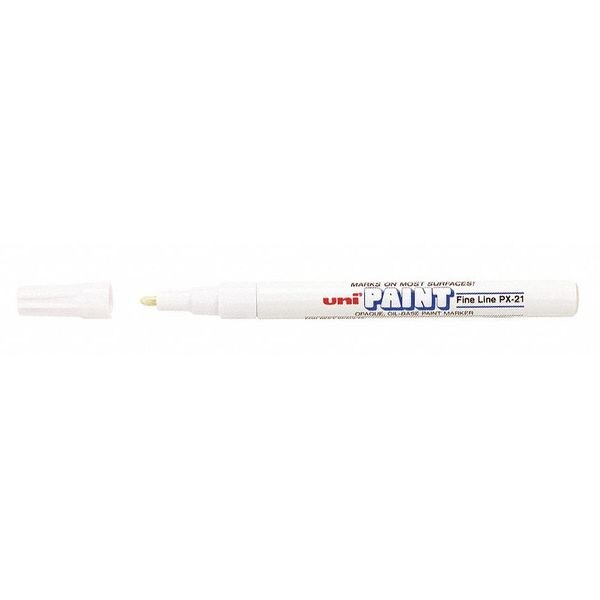 UniBall Marker, Paint, Uni, Fn, White, PK12 UBC63713DZ Zoro