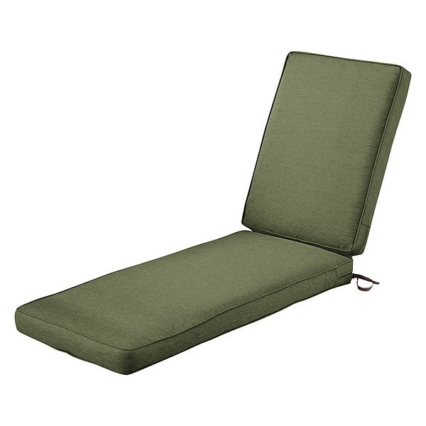 Classic Accessories Chaise Lounge Cushion, Green, 80"x26"x3" 62029