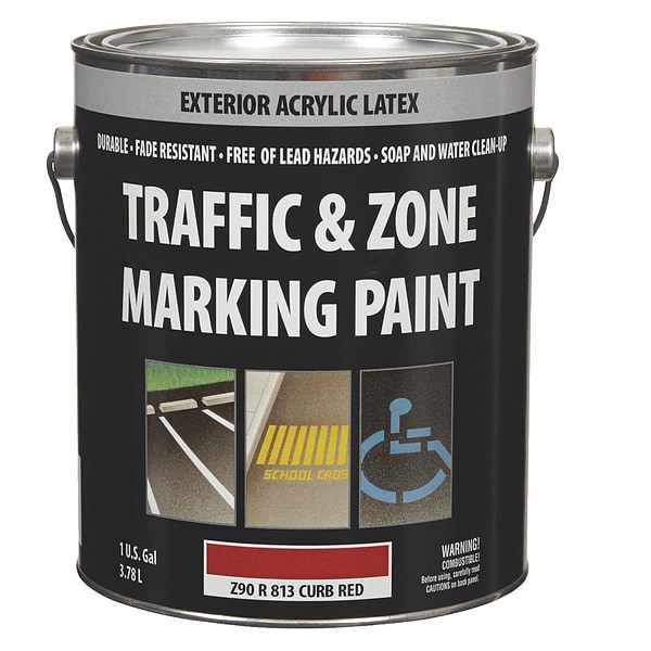 SherwinWilliams Z90R0081316 27.92 Paint, Traffic Zone Marking, Red