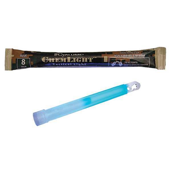 Chemlight By Cyalume Technologies Lightstick, Blue, 8 hr., 6