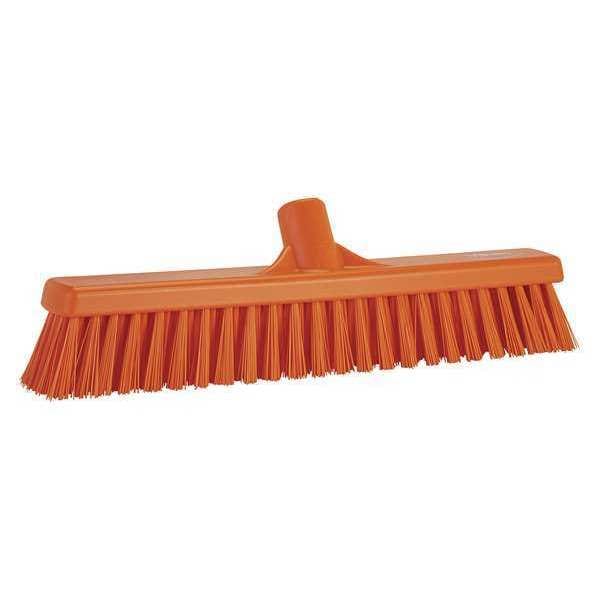 Vikan 16 in Sweep Face Combo Floor Broom Head, Soft/Stiff Combination