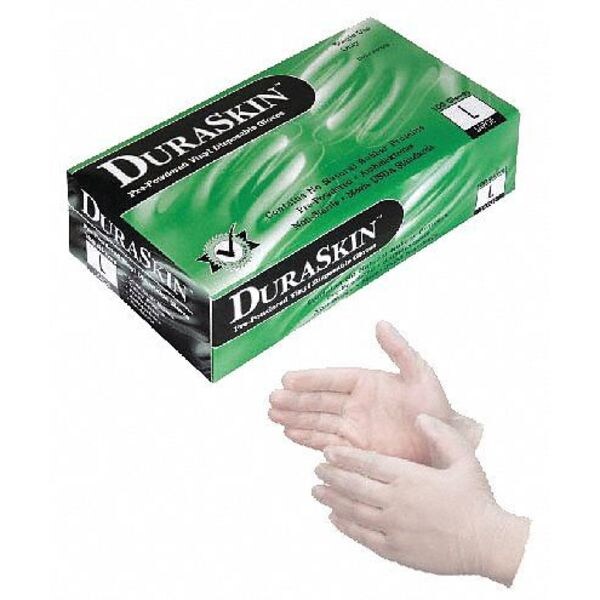 ZORO SELECT Blue, M, 5.00 mil, Powder-Free, Disposable Gloves, - 2910W/M