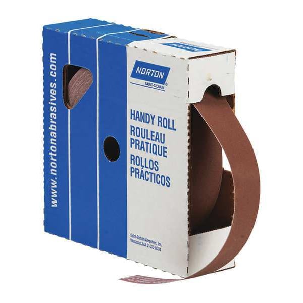 Norton Abrasives Abrasive Roll, 2" Wx 150 ft. L, 600G, Brown 66261126289 Zoro