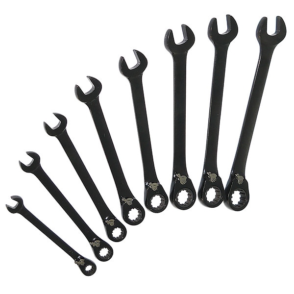 Westward Ratcheting Wrench Set, Combination 34D994 Zoro