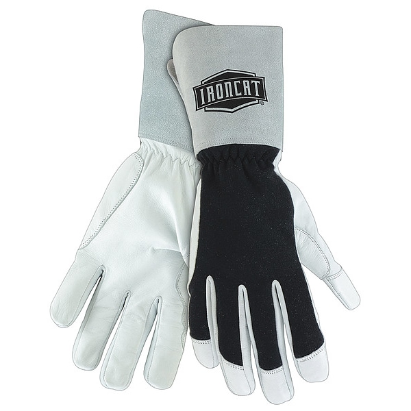 Ironcat TIG Welding Gloves, Goatskin Palm, L, PR 9073/L Zoro