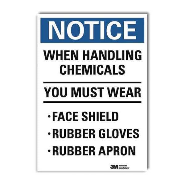 Lyle Notice Sign, 7 in Height, 5 in Width, Reflective Sheeting, Vertical Rectangle, English U5-1631-RD_5X7