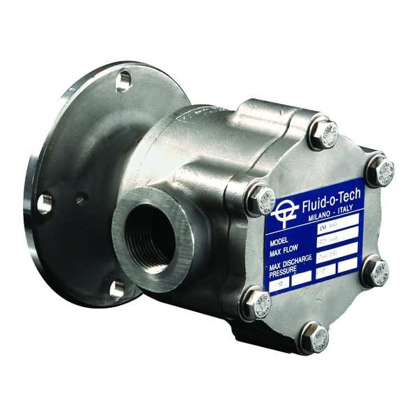 Fluid-O-Tech Rotary Vane Pump, Stainless Steel, 11 gpm LO2000CN0NV0000