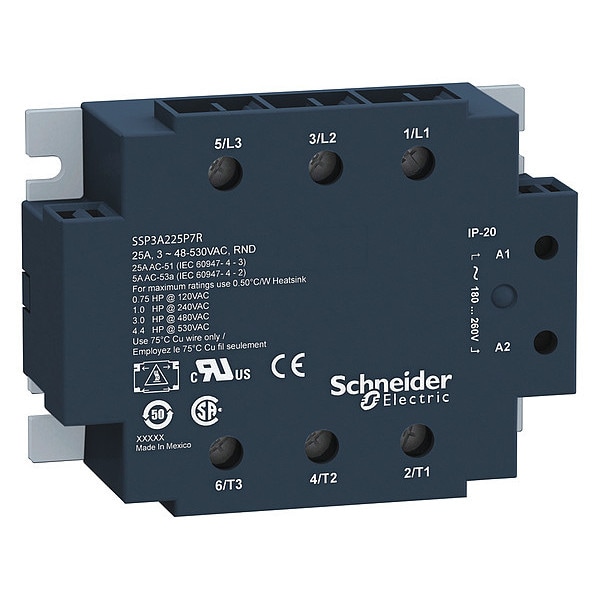 Schneider Electric SSP3A250B7 $180.59 Solid State Relay, 18 to 36VAC